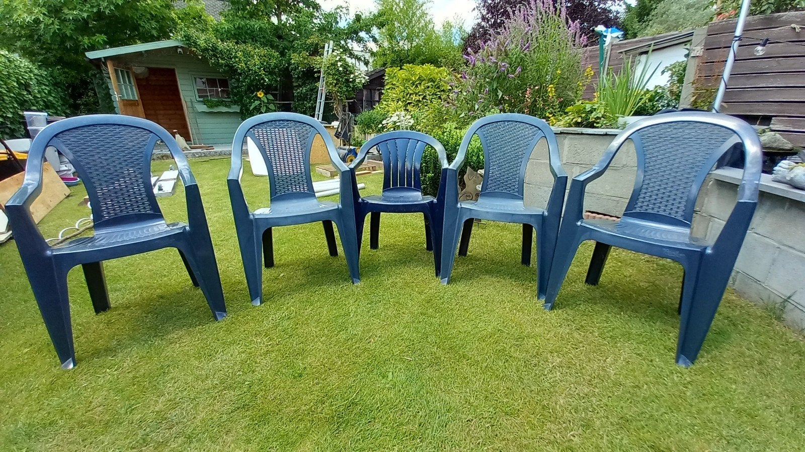 Mooie plastic tuinstoelen., Jardin & Terrasse, Chaises de jardin, Enlèvement, Plastique