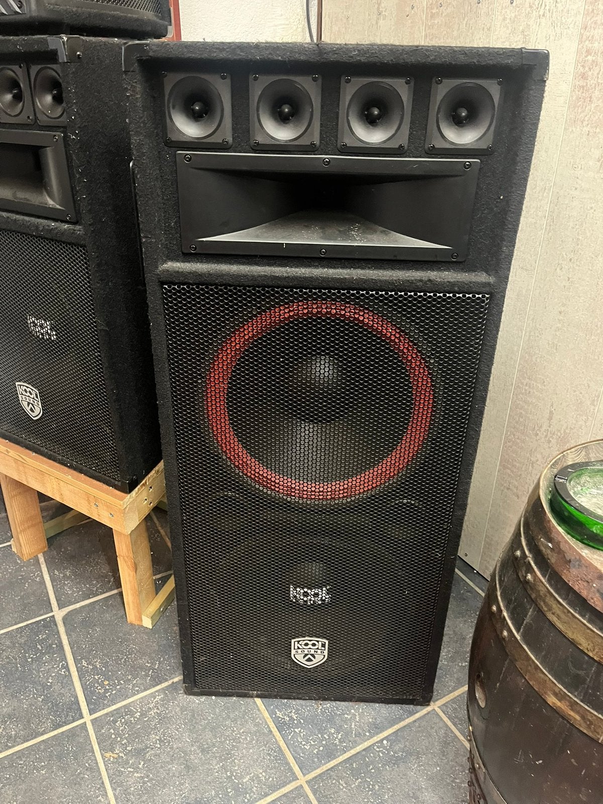 Soundsystem boxen, Audio, Tv en Foto, Ophalen, Zo goed als nieuw