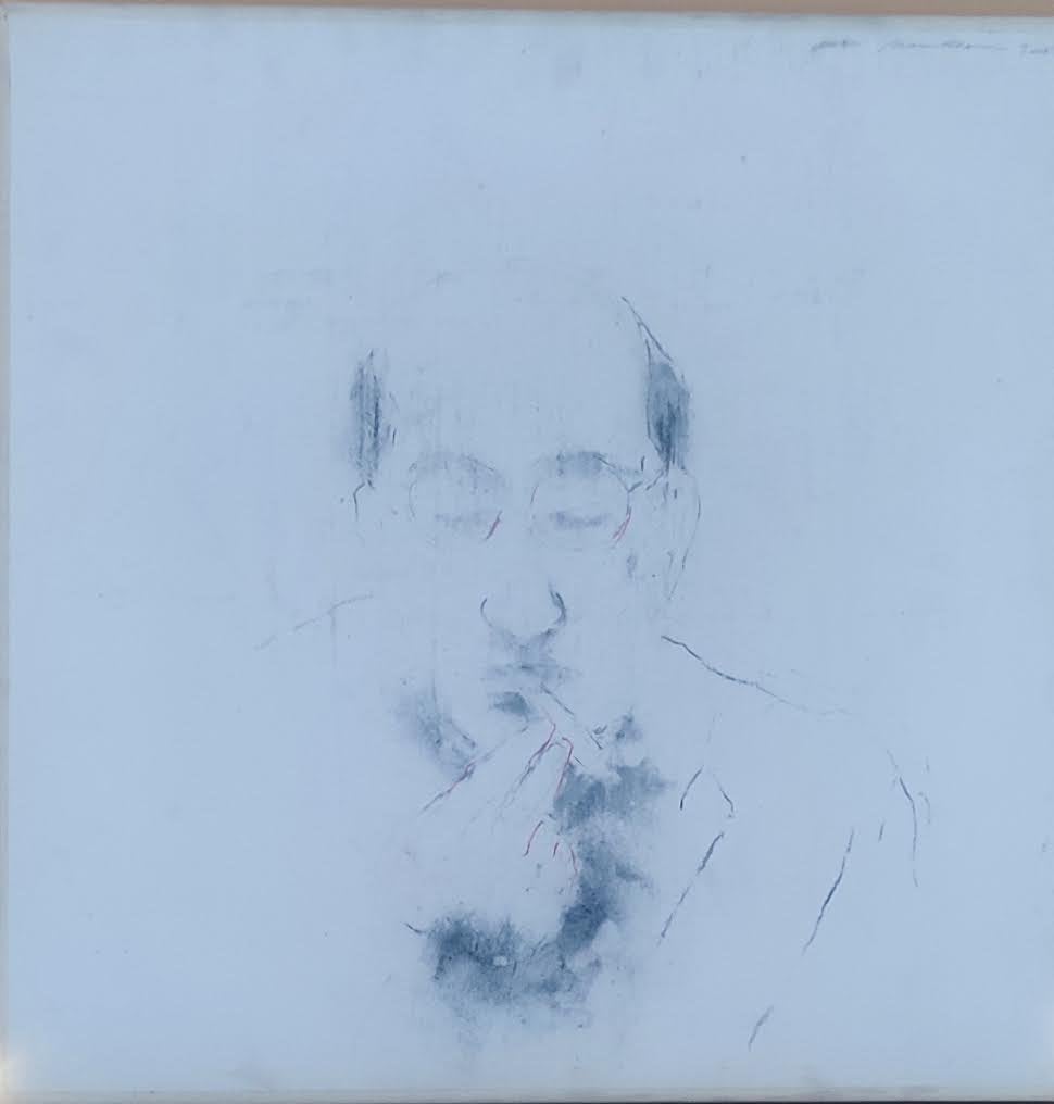Dessin original d'ariens Mandelbaum., Enlèvement, Signé, Portrait