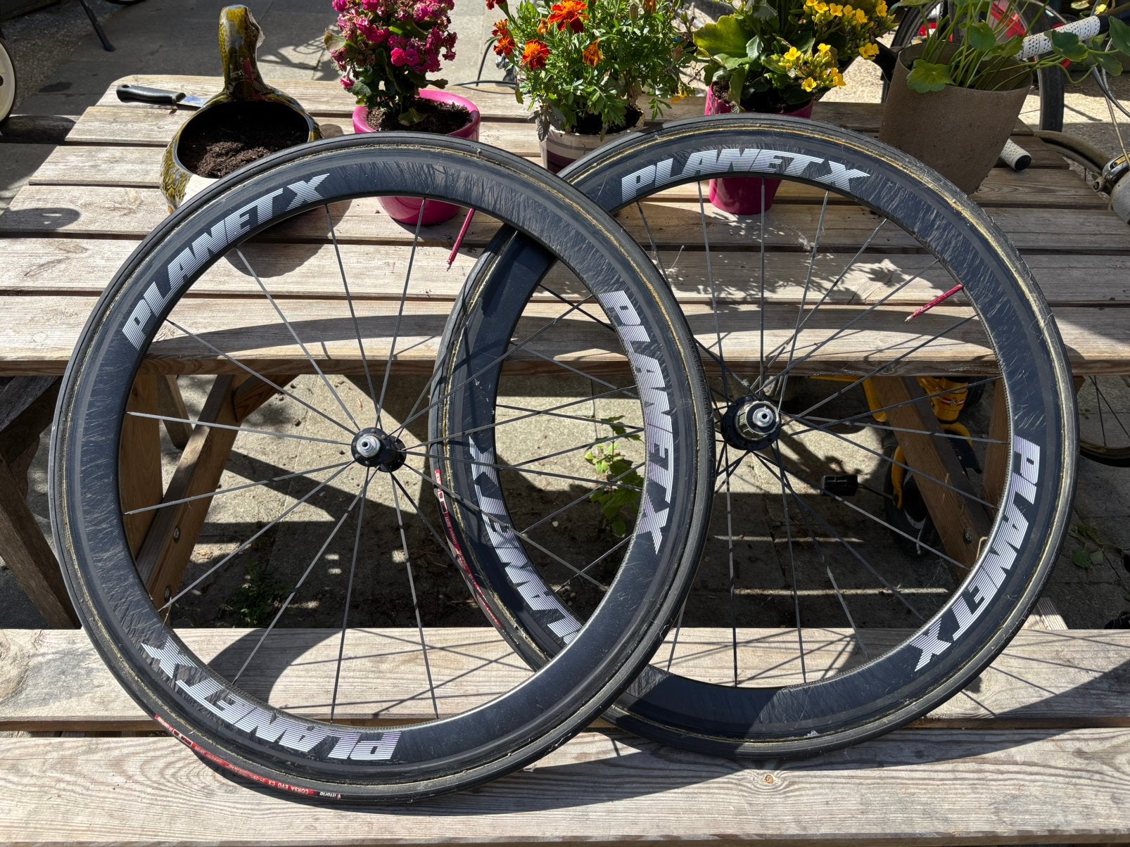 Carbon wielen voor tubes, Fietsen en Brommers, Ophalen, Zo goed als nieuw, Carbon