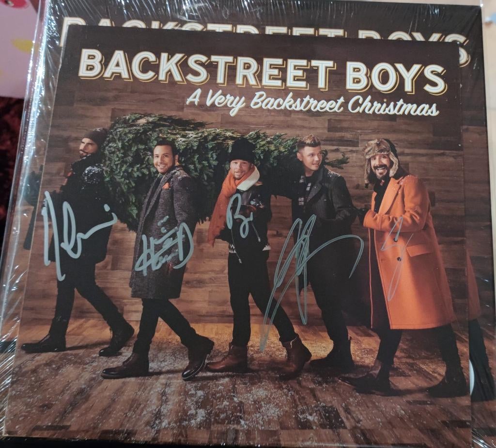 Backstreet Boys limited white vinyl LP met handtekeningen, Ophalen of Verzenden, Zo goed als nieuw, Cd of Plaat, Gesigneerd
