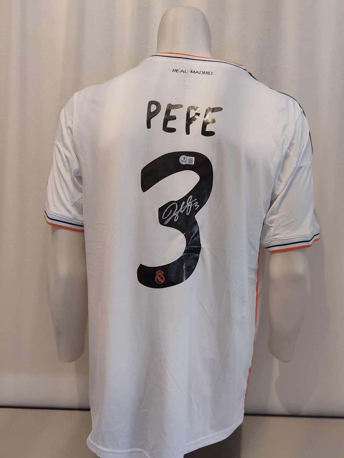 Gesigneerd Madrid shirt van de CL finale door Pepe Beckett, Ophalen of Verzenden, Nieuw, Shirt