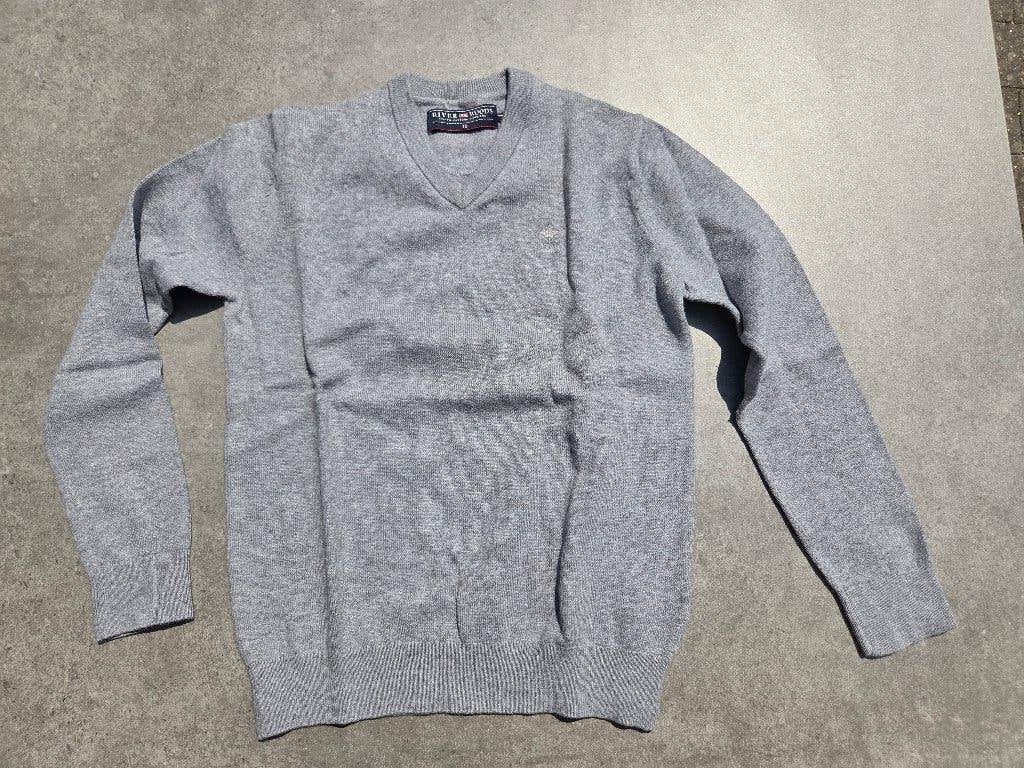Mooie grijze trui River Woods 10 jaar - als nieuw, Enfants & Bébés, Garçon, River Woods, Enlèvement ou Envoi, Pull ou Veste
