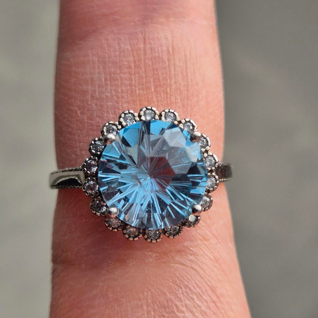 Bague en topaze naturelle, Bijoux, Sacs & Beauté, Bagues, Autres couleurs, Femme ou Homme, Fer ou Acier, Plus petit que 17