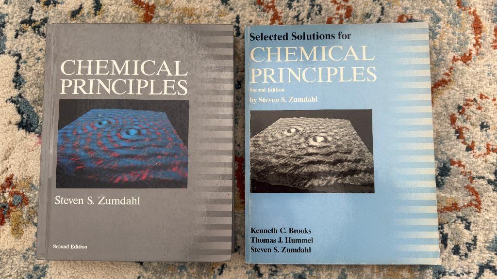 Manuel de principes chimiques (manuel + solutions), Enlèvement ou Envoi, Comme neuf