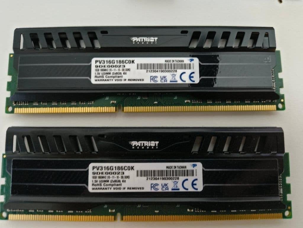 16GB Patriot Viper 3 Black Mamba DDR3, Informatique & Logiciels, Mémoire RAM, DDR3, Enlèvement, Utilisé, Desktop