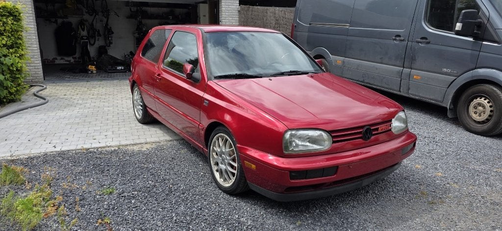 VW Golf 3 VR6 2.8 (1992) Oldtimer / Project wagen, Autos, Volkswagen, Rouge, Achat, Noir, 6 cylindres