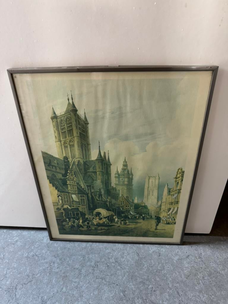 Litho Gent, Antiek en Kunst, Kunst | Litho's en Zeefdrukken, Ophalen of Verzenden