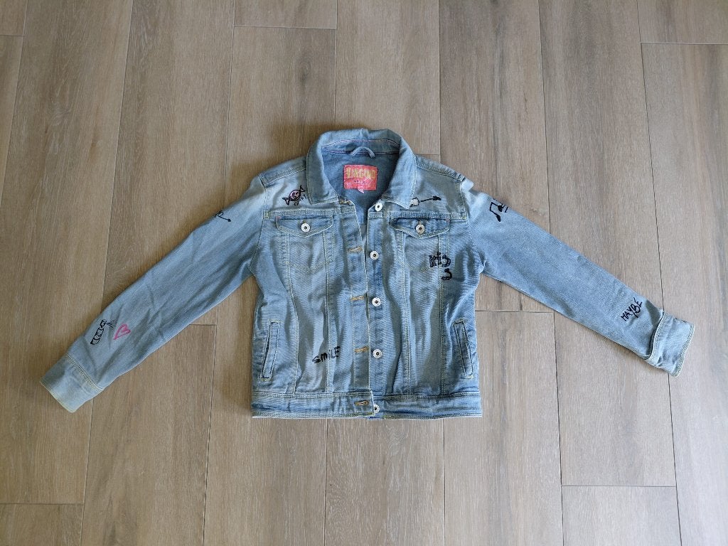 Jeansjasje meisje Vingino maat 12 jaar, Enfants & Bébés, Vêtements enfant | Taille 152, Enlèvement ou Envoi, Comme neuf, Vingino