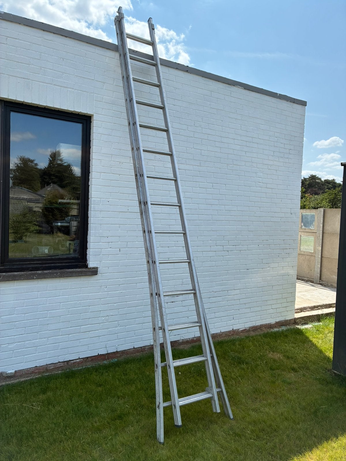 Opsteekladder 2-delig, Ophalen, Zo goed als nieuw