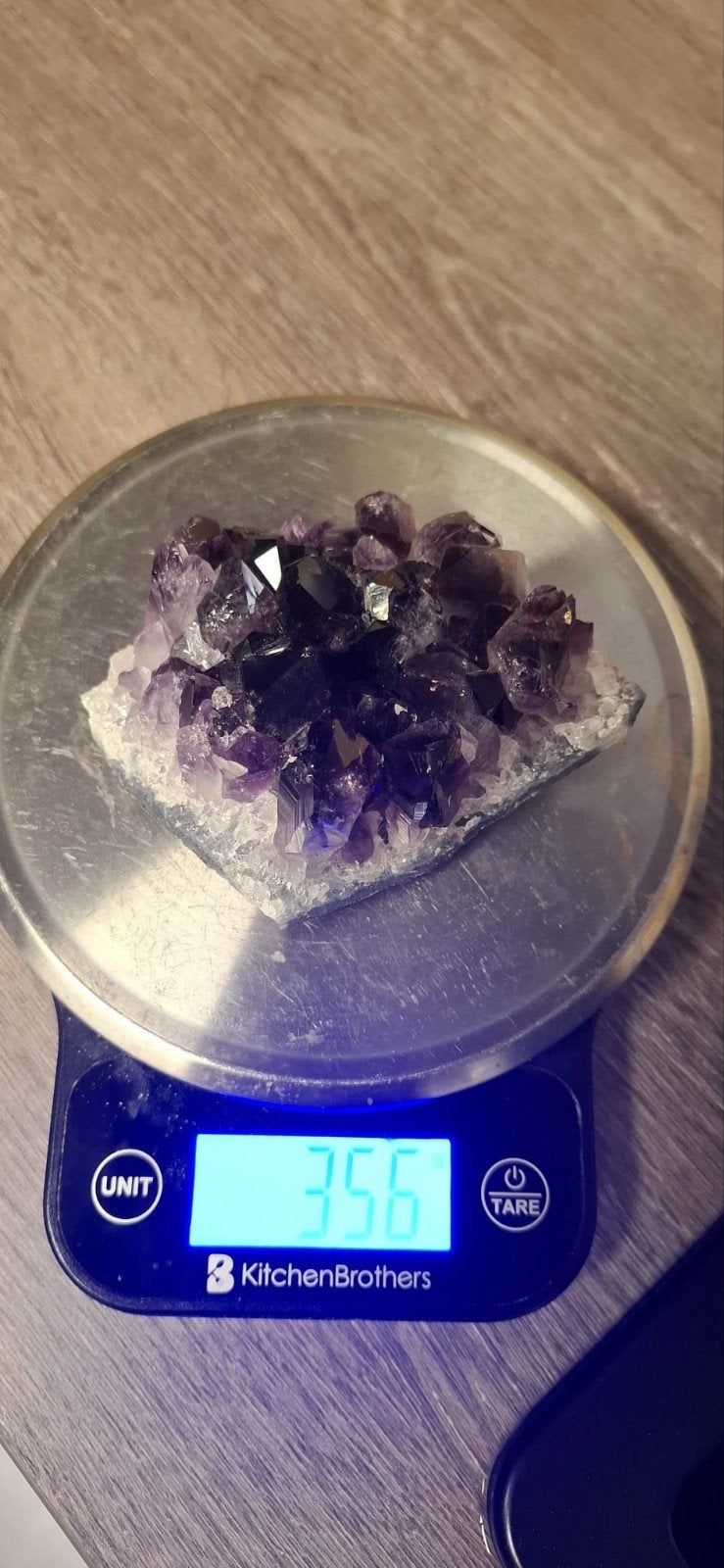 Te koop: Natuurlijke Amethist Cluster – 356 gram, Ophalen of Verzenden, Mineraal