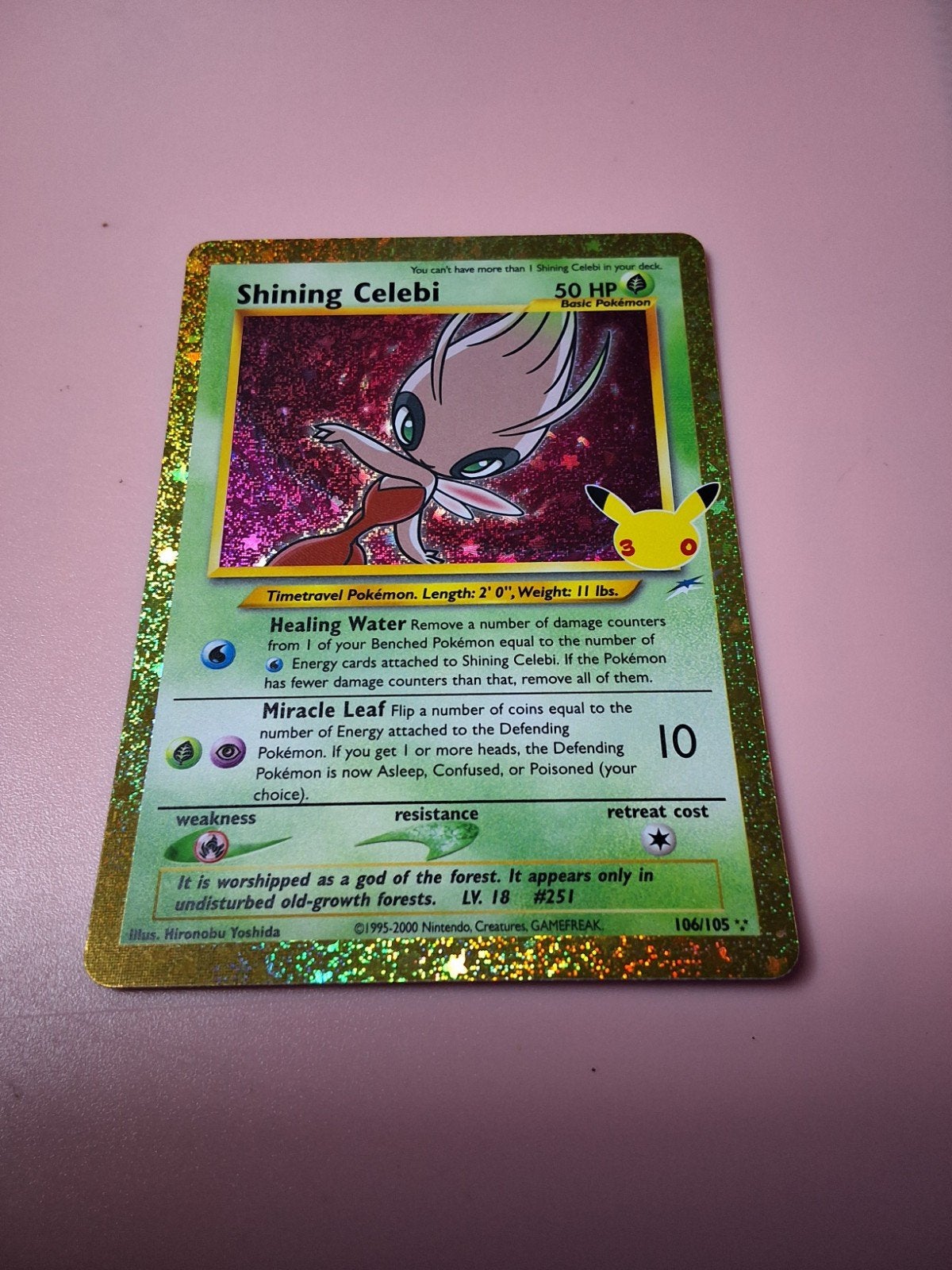 Shining Celebi 106/105 - Collection classique pour la 30e cé, Enlèvement, Foil