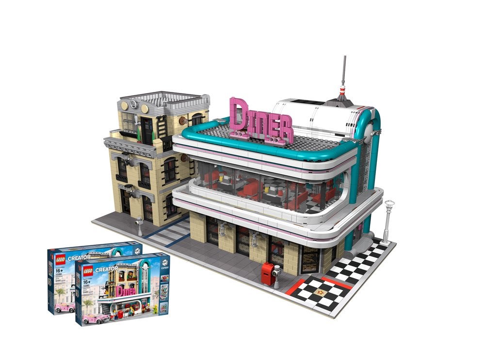 Lego 10260 - Downtown Diner Custom, Ophalen of Verzenden, Zo goed als nieuw, Complete set, Lego