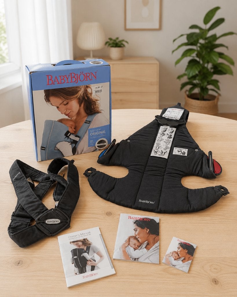 BabyBjörn Baby Carrier Original zwart, Kinderen en Baby's, Ophalen, Zo goed als nieuw, Buik, Baby Björn