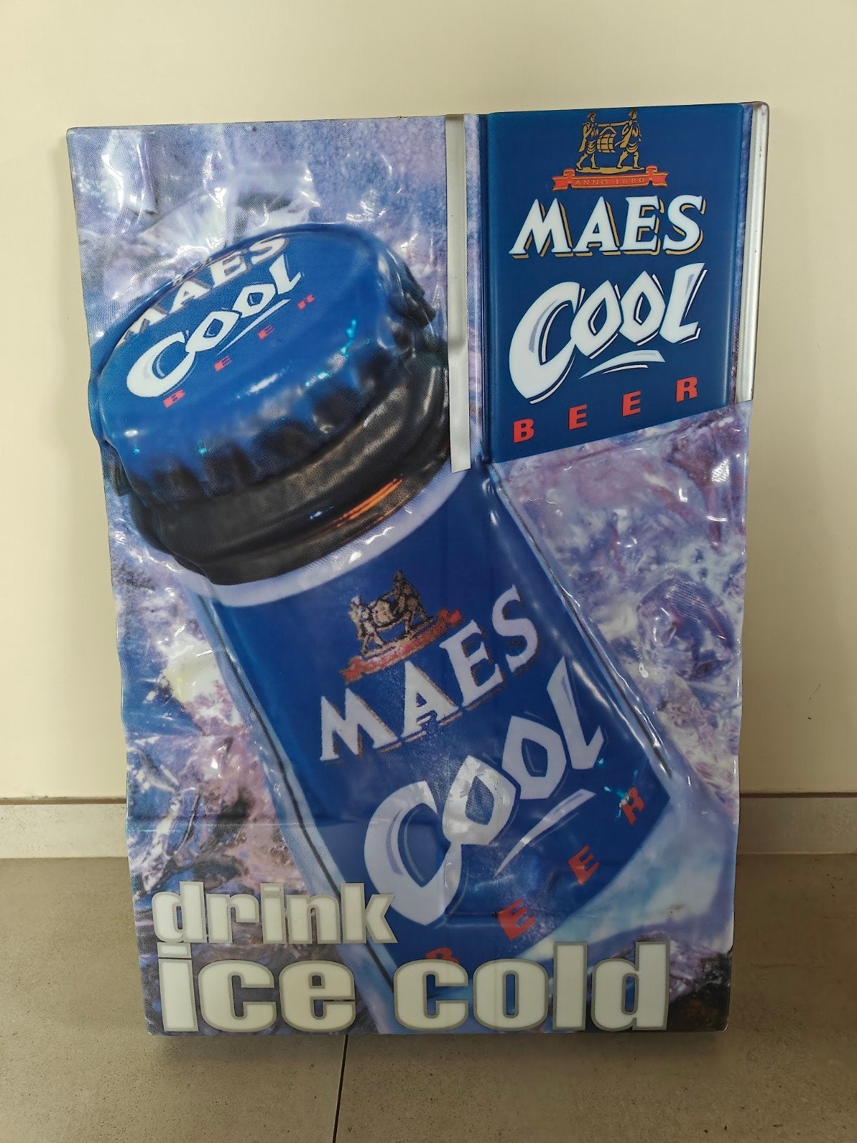 Reclamebord Maes, Ophalen