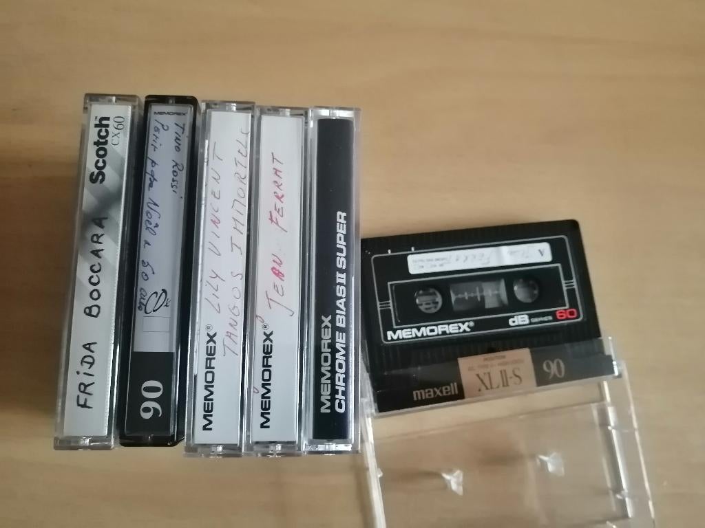 Lot 6 cassettes audio Memorex et Scotch réenregistrables, CD & DVD, Cassettes audio, Enlèvement ou Envoi