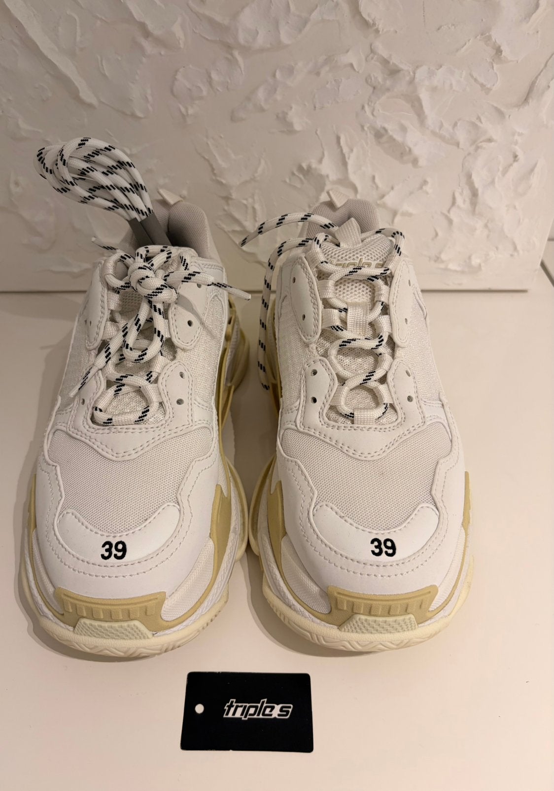 Balenciaga triple s dames wit, Sneakers et Baskets, Comme neuf, Blanc, Envoi