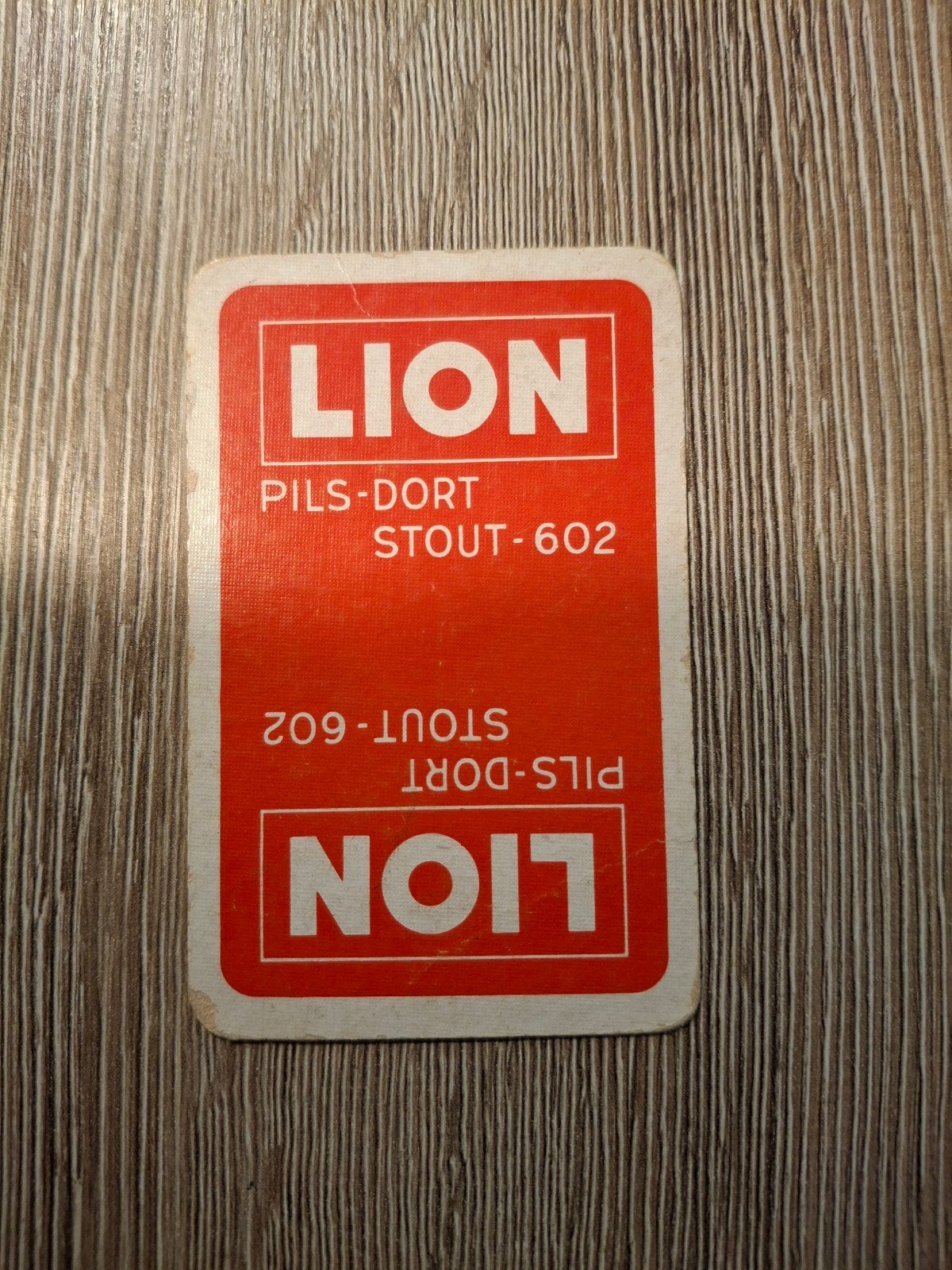 oude speelkaart lion, Ophalen of Verzenden