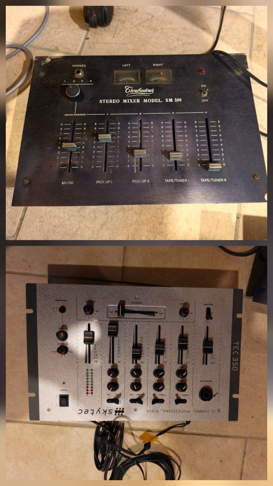 Skytec TEC 350 Vintage 5-Kanaals DJ Mengpaneel / Mixer, Muziek en Instrumenten, Ophalen of Verzenden