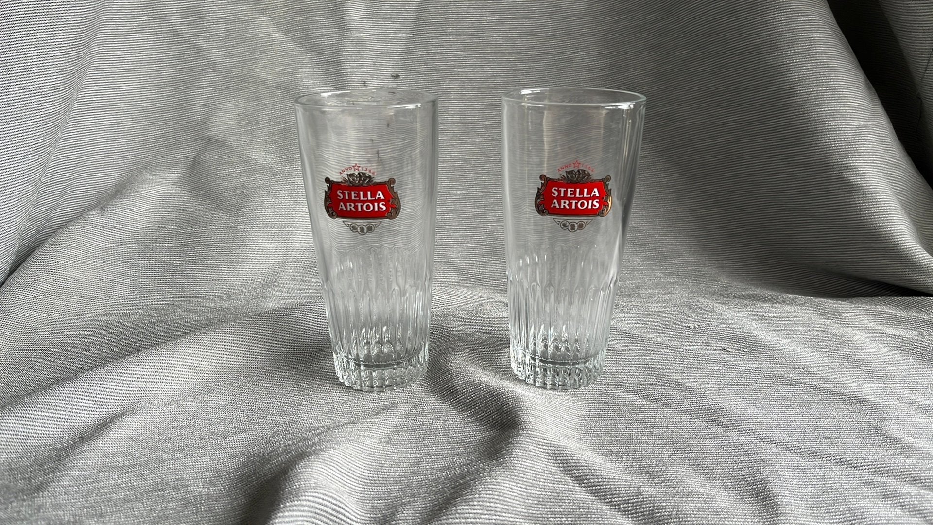 2 stella glazen, Verzamelen, Ophalen of Verzenden, Zo goed als nieuw