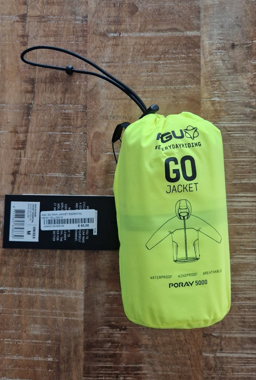 Fluo regenjas maat M, Ophalen of Verzenden, Nieuw, Regenjas, Heren