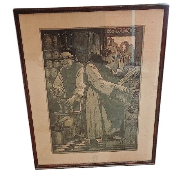Edward Pellens 1872-1947., Enlèvement, Lithographie