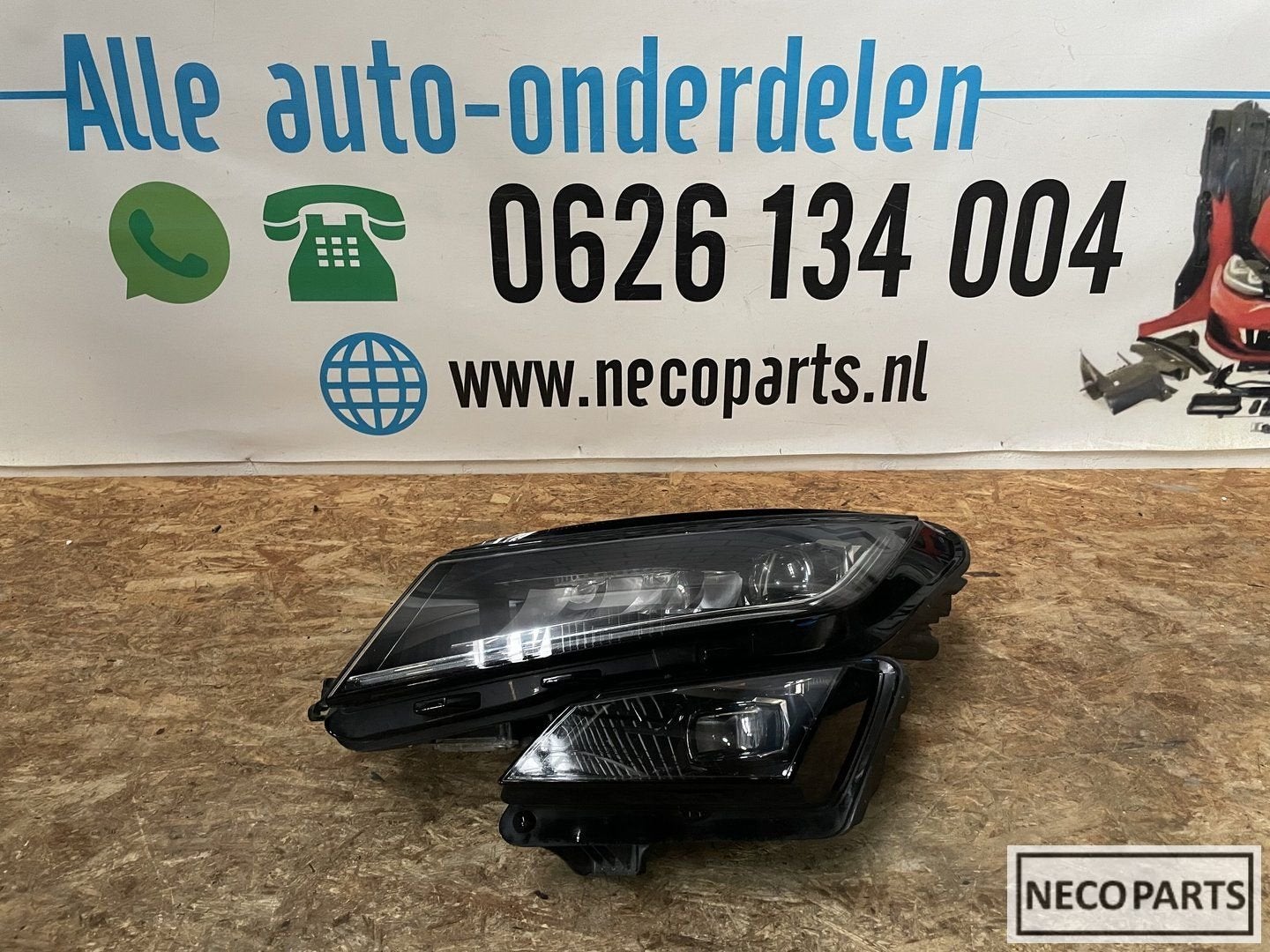 SKODA KODIAQ VOL LED KOPLAMP LINKS 566941015E ALLESLEVERBAAR, Gebruikt, -, -, Ophalen of Verzenden