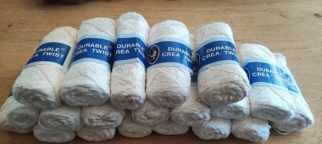Breikatoen wit Durable Crea Twist 20 stuks €10 voor het lot, Hobby en Vrije tijd, Ophalen of Verzenden, Nieuw