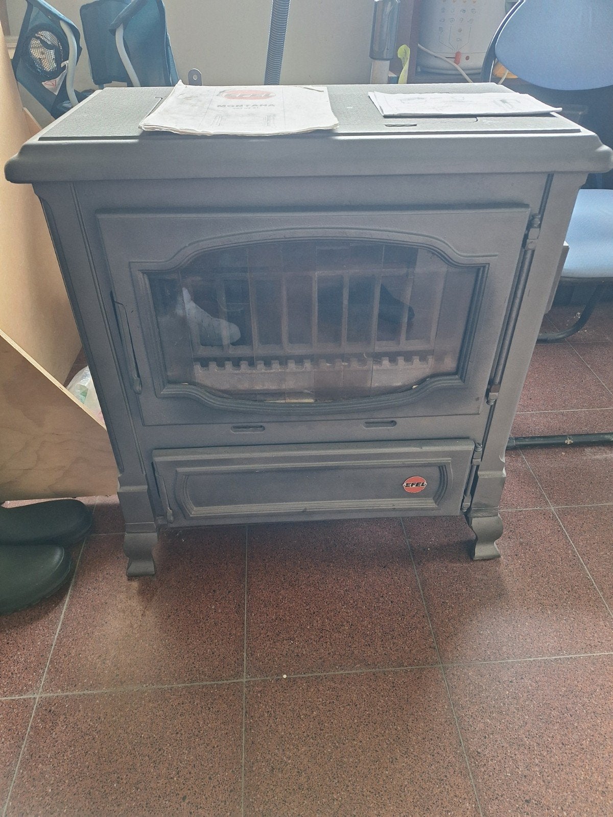 Efel houtkachel, Huis en Inrichting, Ophalen, Houtkachel
