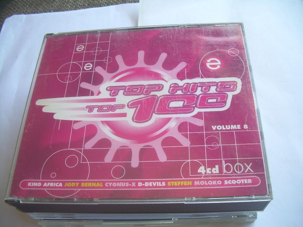 4 CD BOX - TOP HITS - TOP 100 - VOL 8, Cd's en Dvd's, Cd's | Verzamelalbums, Ophalen of Verzenden, Zo goed als nieuw, Dance, Boxset
