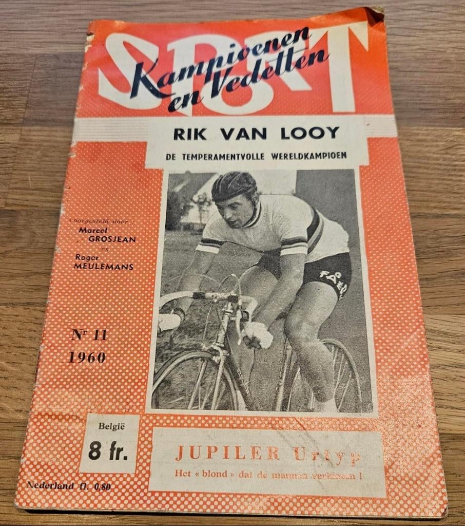 Kampioenen en Vedetten, Rik Van Looy, nr 11, 1960, Verzamelen, Sportartikelen en Voetbal, Ophalen of Verzenden, Gebruikt, Boek of Tijdschrift