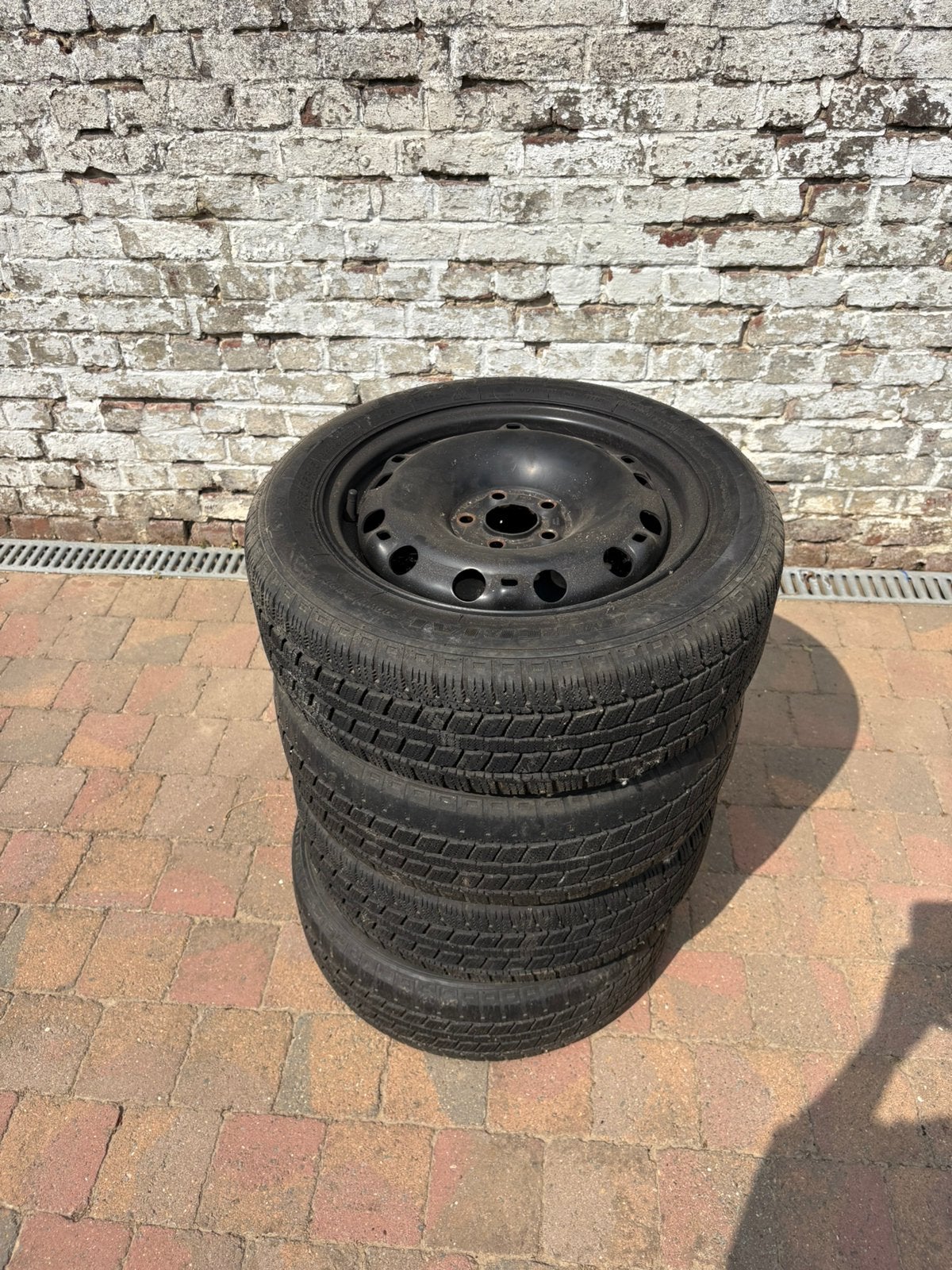 Stalen wintersets Steekmaat 185/55R15, Enlèvement, Pneus hiver, Jante(s)