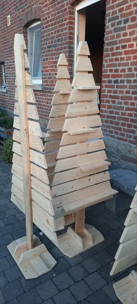 sapin de noel en bois 185cm avec tablettes (59eur pièce), Enlèvement, Neuf