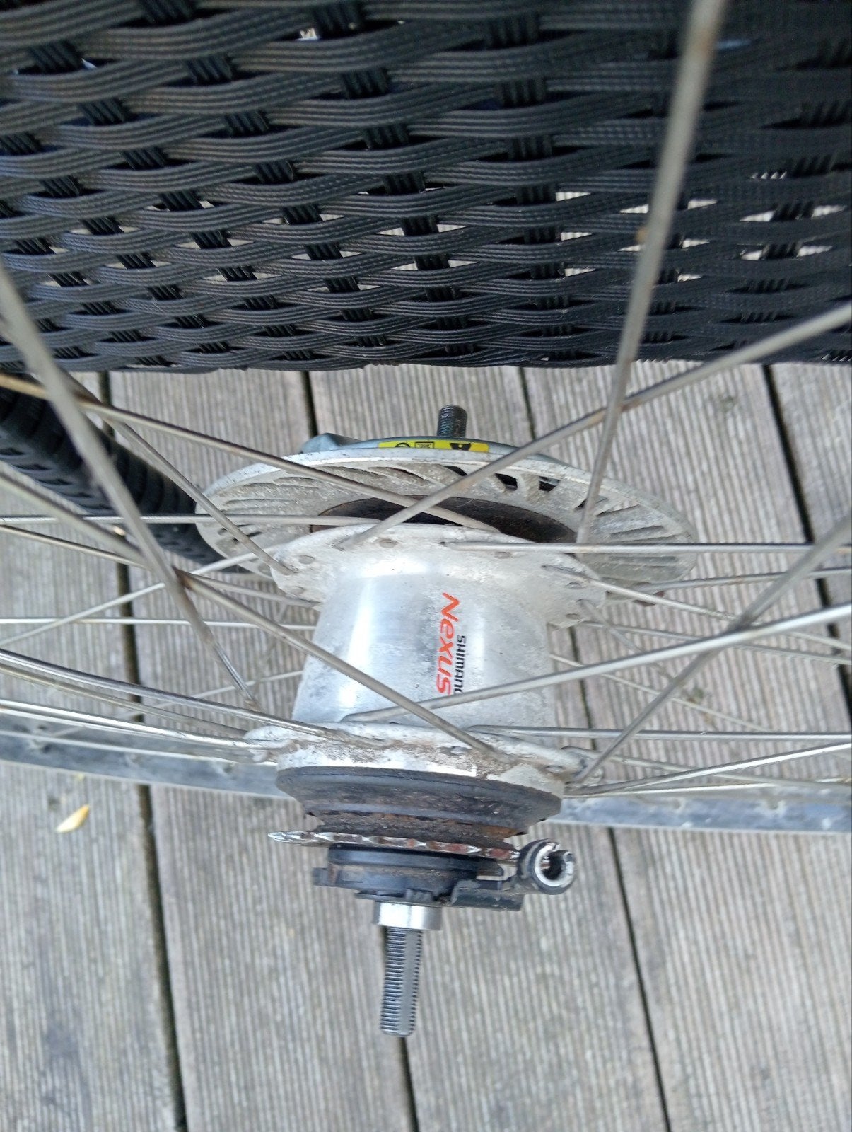 Achter wiel met naafversnelling, Fietsen en Brommers, Ophalen, Wiel