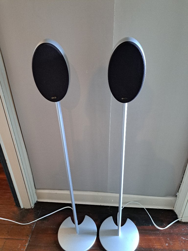 Speakers KEF (eitjes)  - zeer goed geluid, Audio, Tv en Foto, Luidsprekerboxen, Ophalen of Verzenden, Zo goed als nieuw, 60 tot 120 watt