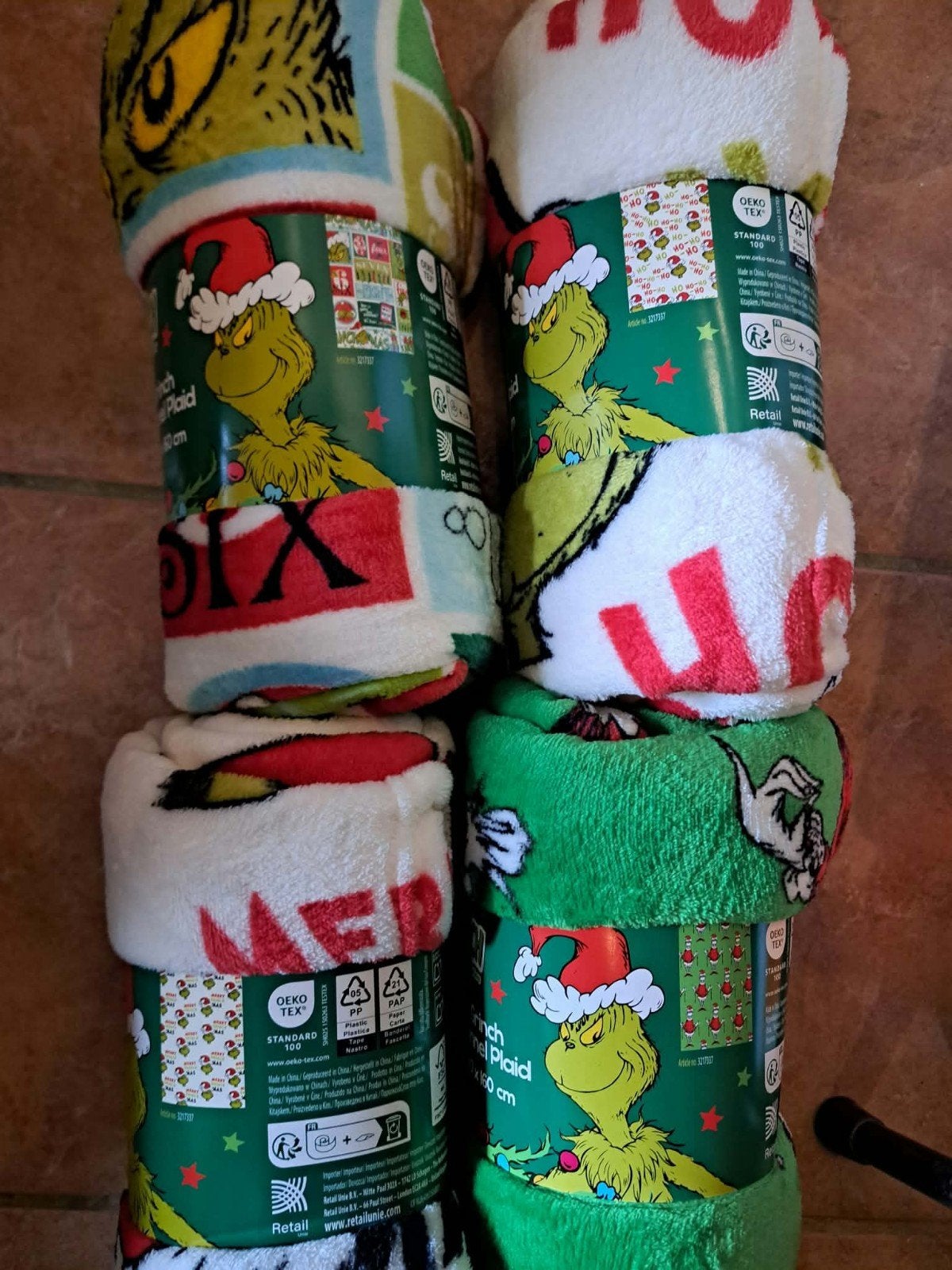 plaid grinch, 130 cm, Ophalen of Verzenden, Zo goed als nieuw, 160 cm