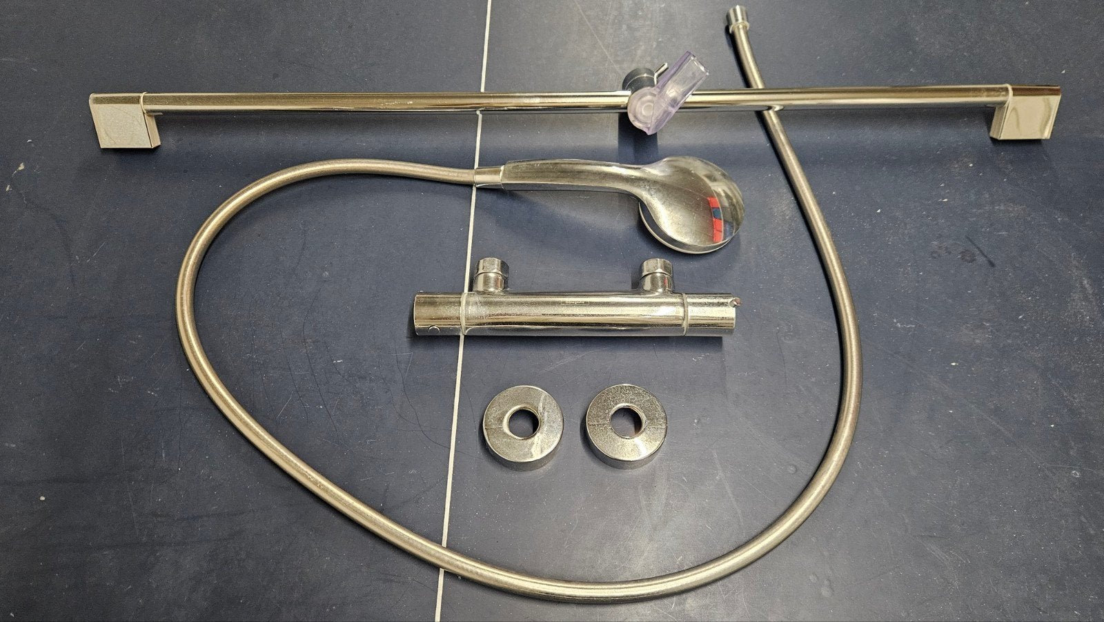 Doucheset Hansgrohe met thermostaatkraan, Enlèvement ou Envoi, Utilisé, Chrome, Douche