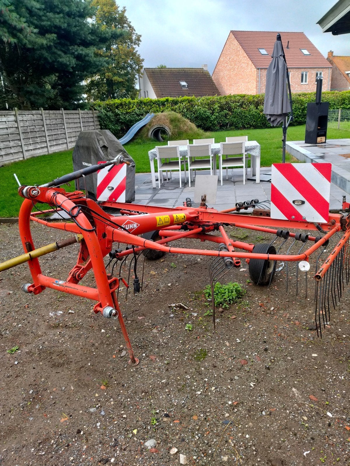 Kuhn hark, Ophalen