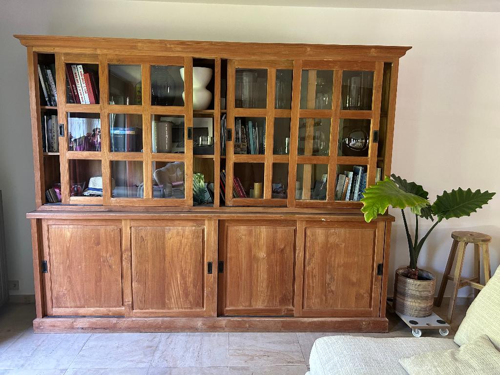 Kast in teak, Huis en Inrichting, Ophalen, Met deur(en), 200 cm of meer, Teakhout