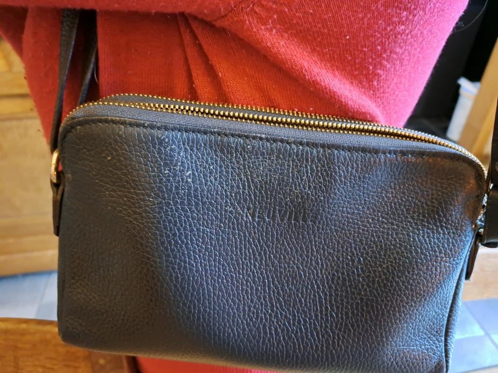 Neuville leren tas, Ophalen of Verzenden