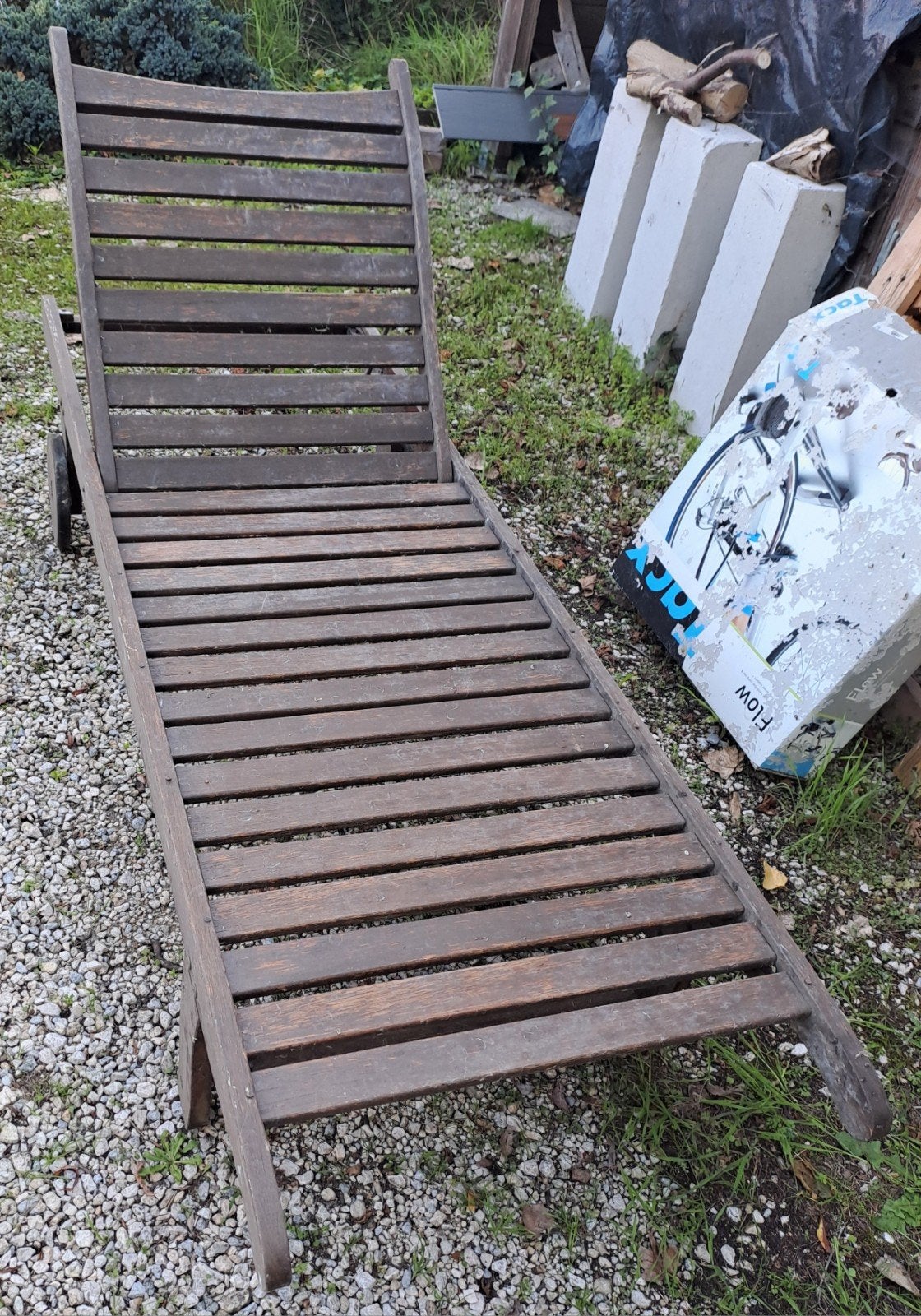 Tuin/terras ligbed., Jardin & Terrasse, Enlèvement, Bois, Réglable