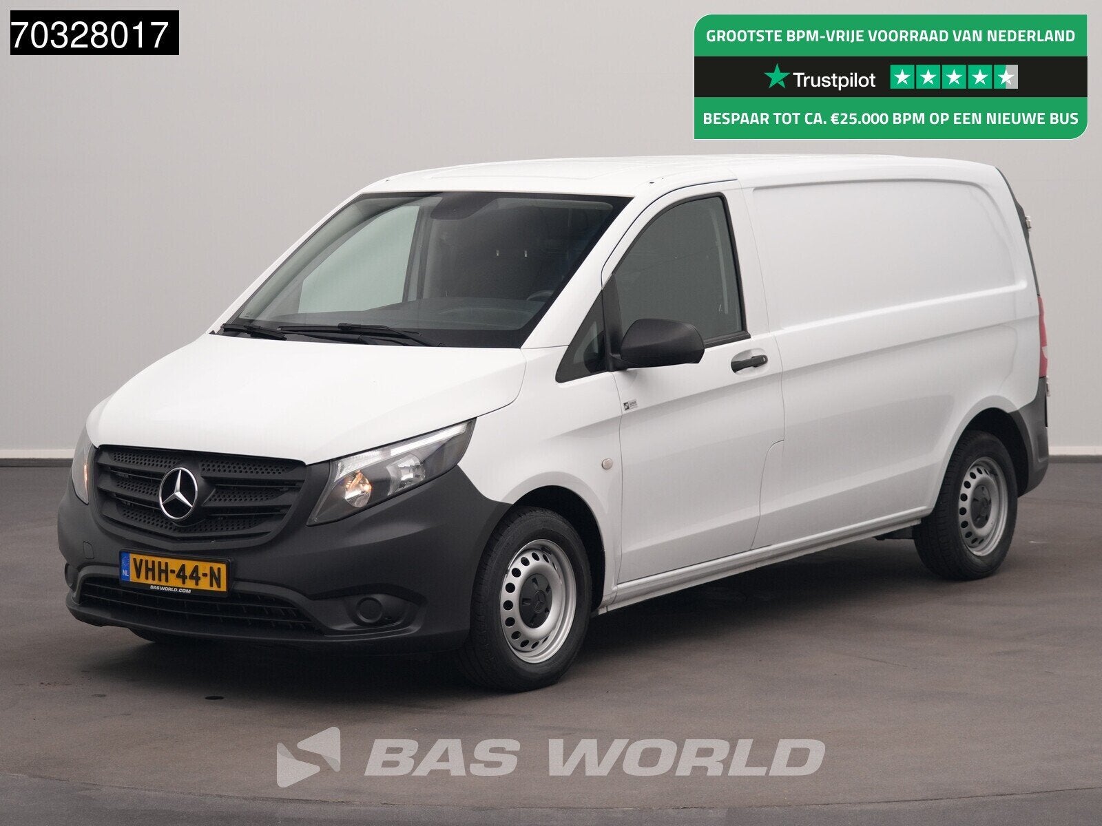 Mercedes Vito 110 L1H1 Navi Airco Cruise Camera Werkplaatsin, Autos, Camionnettes & Utilitaires, 75 kW, Achat, Entreprise, 2 places