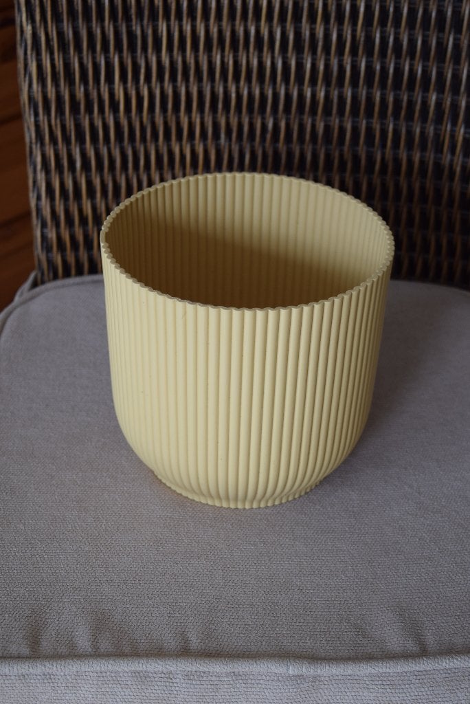 Cache-Pot jaune x 2, Moins de 25 cm, Rond, Enlèvement, Utilisé