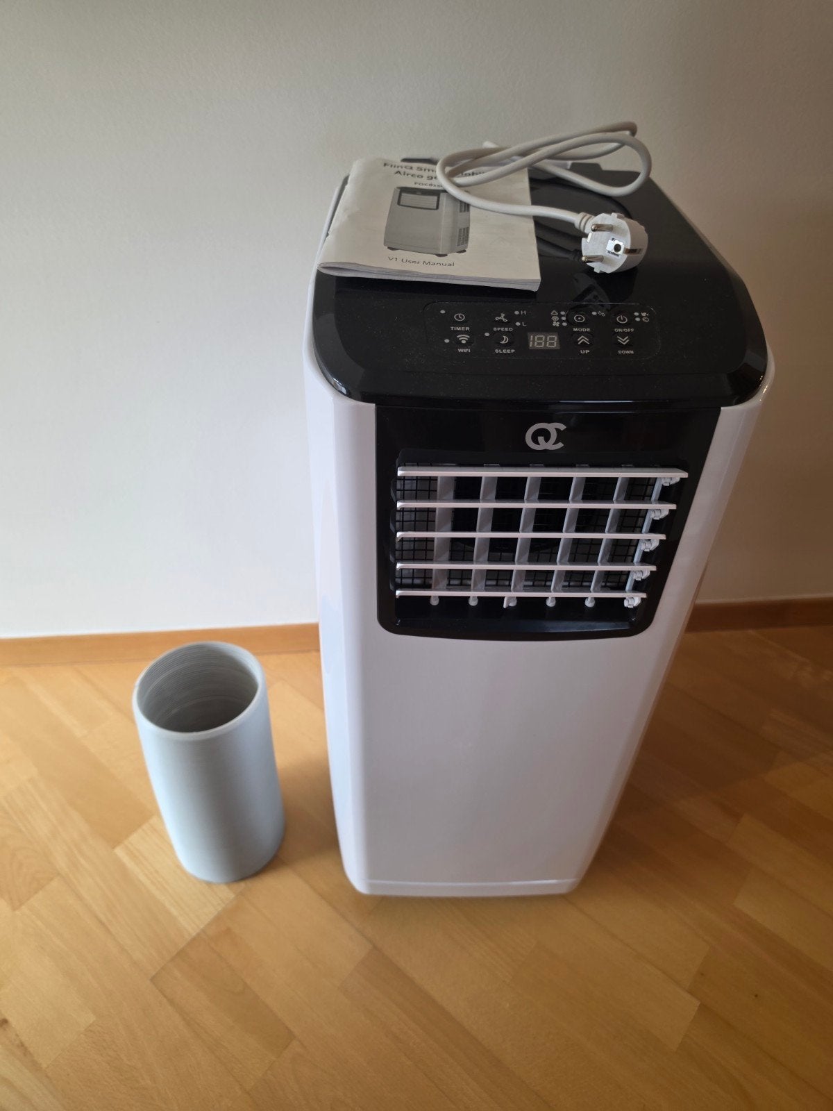 Mobiele airco 9000 BTU, Ophalen, Gebruikt, 2 snelheden, Timer