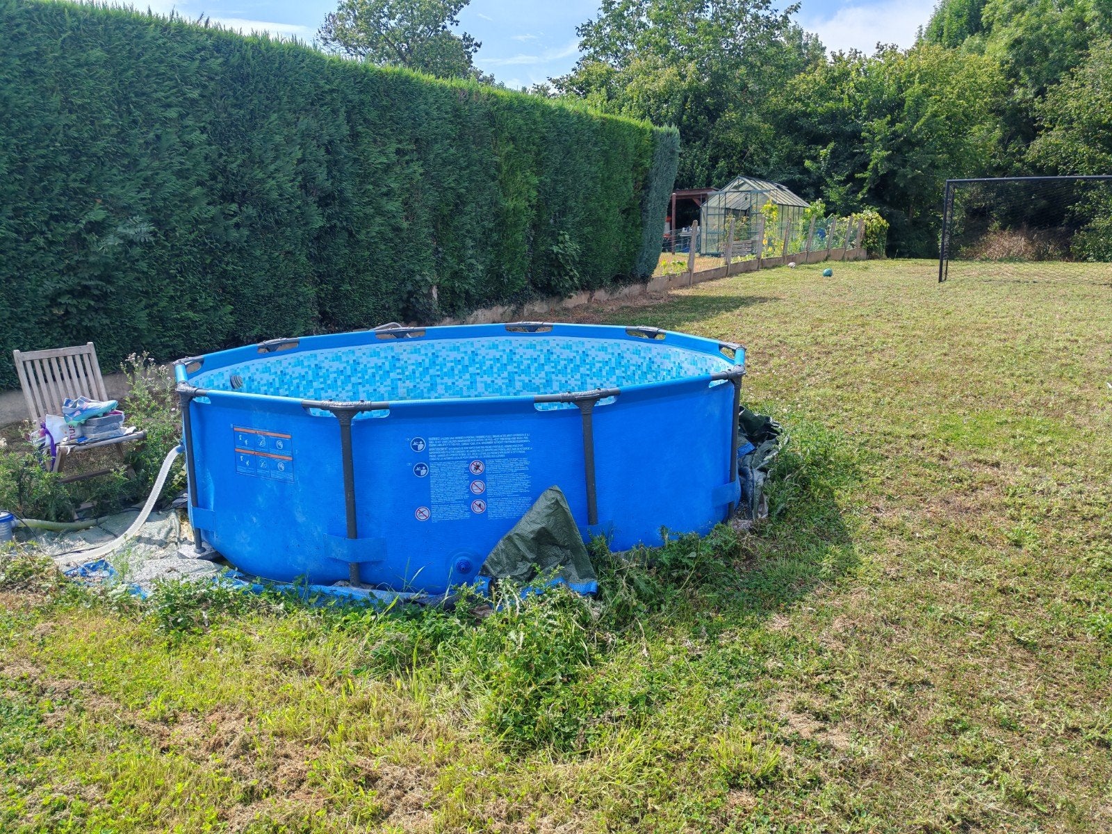 piscine 3M dia. sans la pompe. dimanche 23/08 dernier jour, Enlèvement, Utilisé, Rond