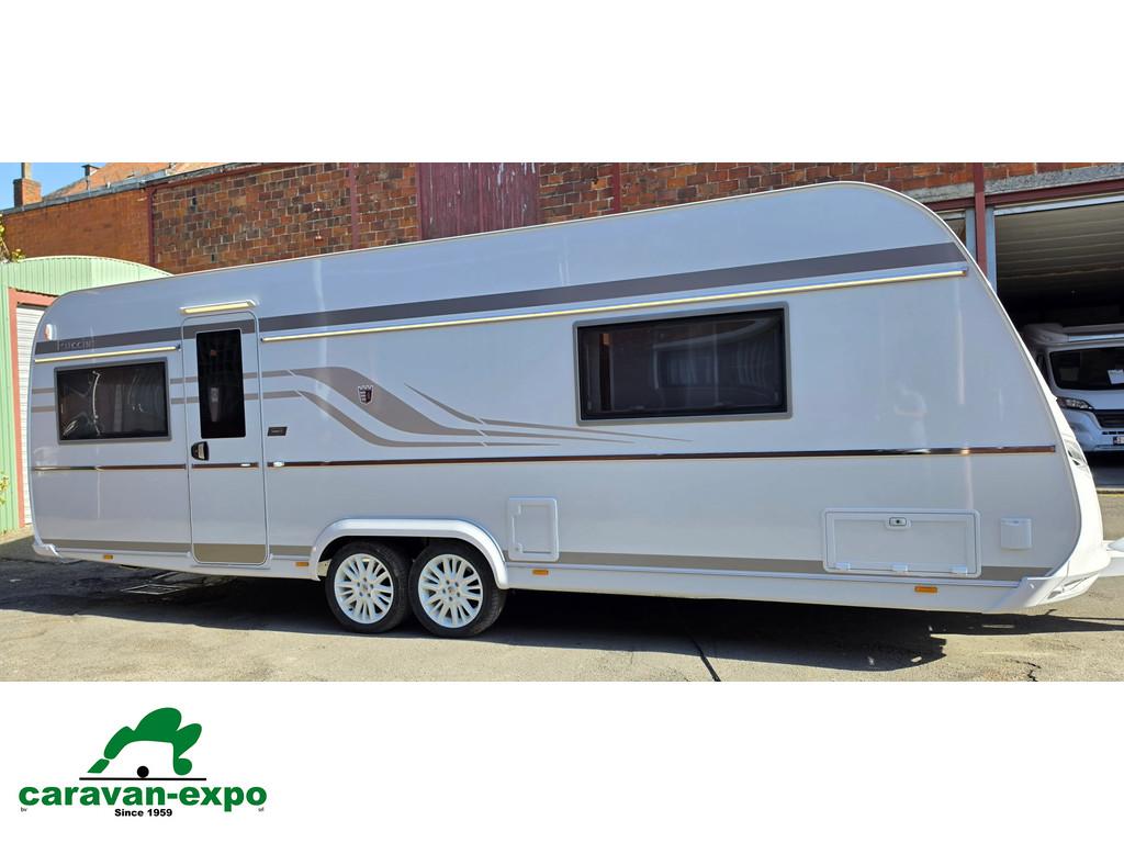 TABBERT PUCCINI 685 DF, Caravans en Kamperen, Caravans, Bedrijf, tot en met 4, 1500 - 2000 kg, Tabbert, 7 tot 8 meter