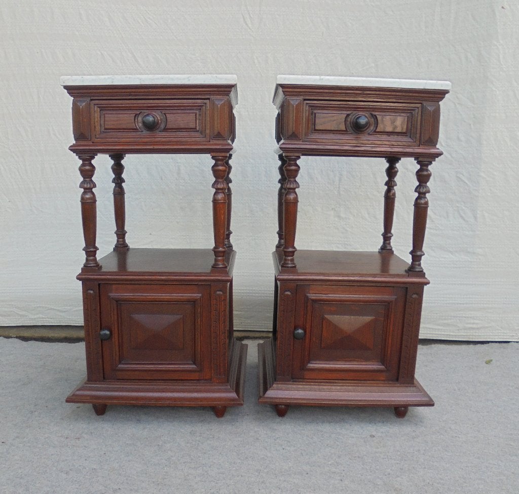 belle paire de tables de chevet, table de chevet, commode, Enlèvement ou Envoi