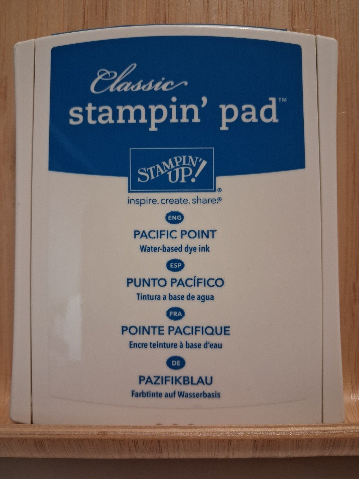 Stampin Up - inktflesje + stempelkussen Pacific Point, Hobby en Vrije tijd, Stempelen, Ophalen