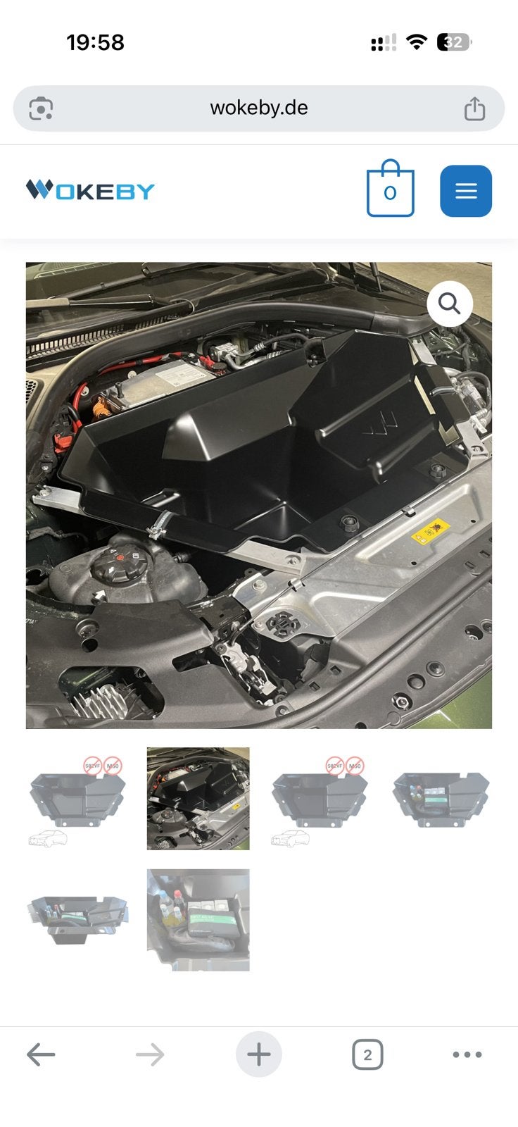 Frunk i4 bmw wokeby, Ophalen