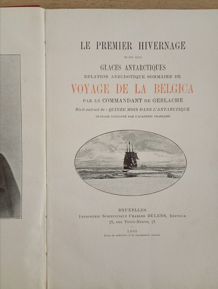 Le voyage de la Belgica par le Cdt de Gerlache EO 1902, Ophalen of Verzenden, Gelezen